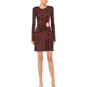 NWT Snakeskin Cutout Mini Dress Size Small